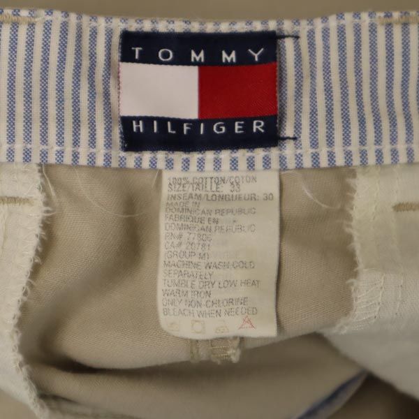 TOMMY HILFIGER トミーヒルフィガー 90s オールド チノパンツ W33 ベージュ フラッグタグ メンズ
