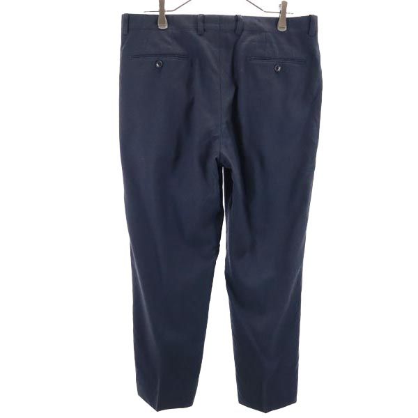 LANVIN ランバン 日本製 ウール スラックスパンツ 91 ネイビー系 メンズ