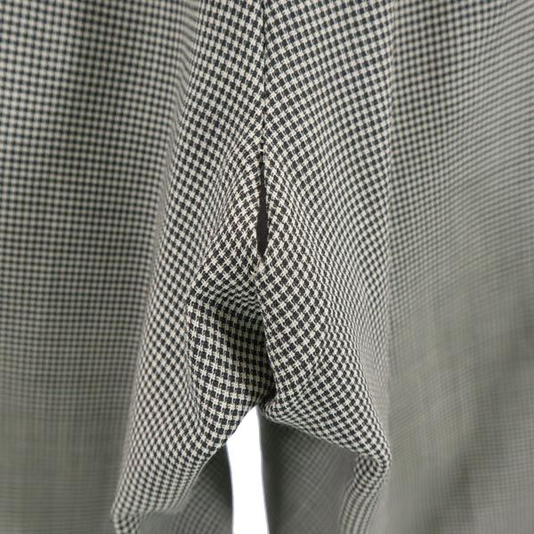 LANVIN ランバン 日本製 ウール スラックスパンツ 82 ブラック×ホワイト メンズ