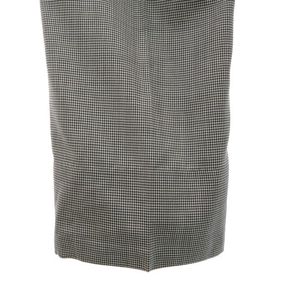 LANVIN ランバン 日本製 ウール スラックスパンツ 82 ブラック×ホワイト メンズ