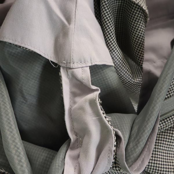 LANVIN ランバン 日本製 ウール スラックスパンツ 82 ブラック×ホワイト メンズ