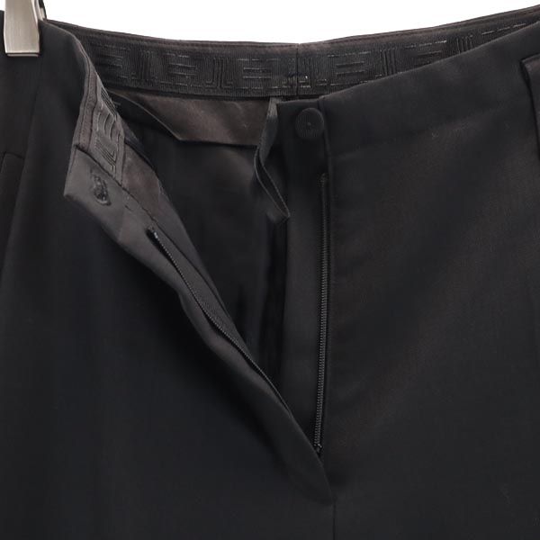 LANVIN ランバン ウール スラックスパンツ 36 黒 レディース