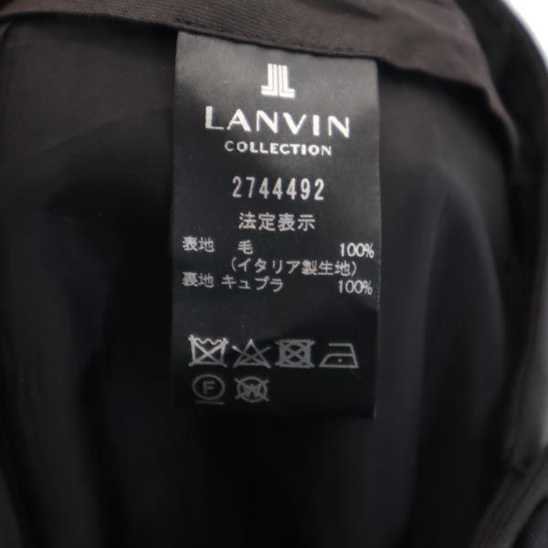 LANVIN ランバン ウール スラックスパンツ 36 黒 レディース