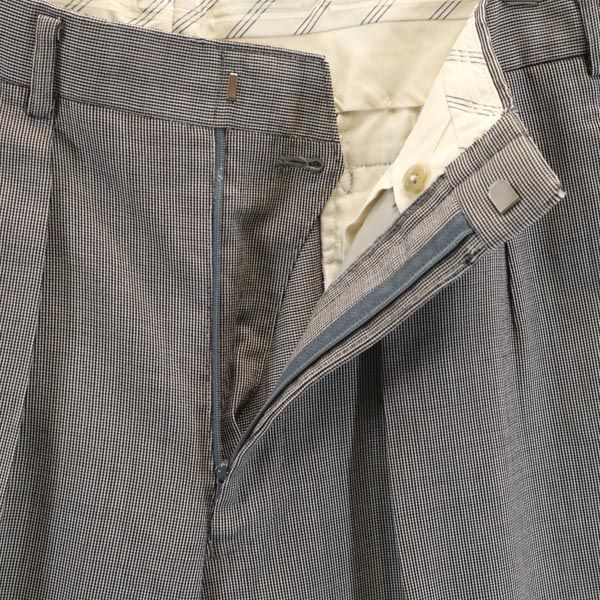 BURBERRY バーバリー 日本製 三陽商会 チェック柄 スラックスパンツ 85 グレー メンズ