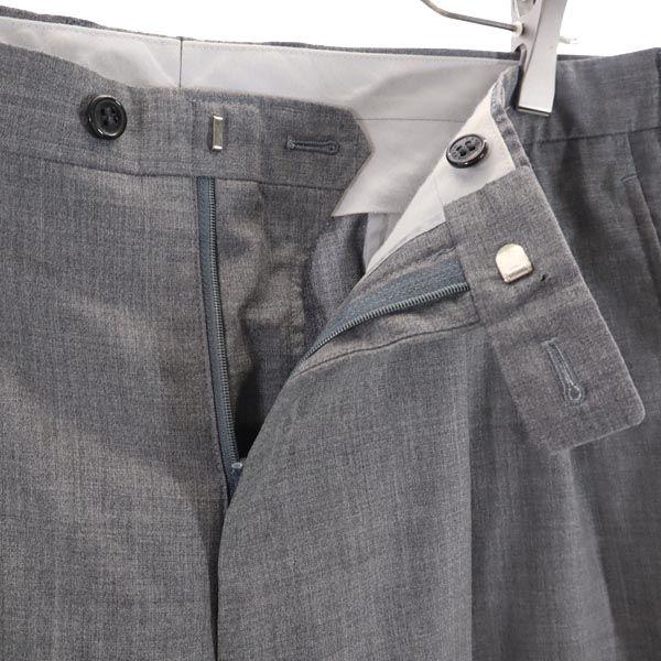 LANVIN ランバン 日本製 ウール スラックスパンツ 94-94 グレー メンズ