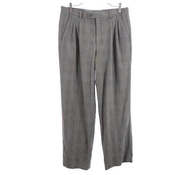 LANVIN ランバン ウール スラックスパンツ R48-45-85 グレー メンズ