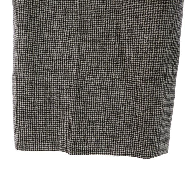 LANVIN ランバン 日本製 ウール 千鳥柄 スラックスパンツ 82 グレー メンズ