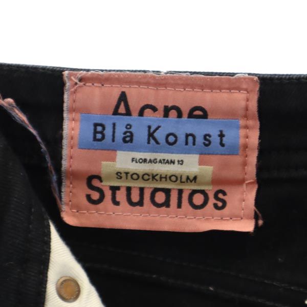 ACNE STUDIOS アクネストゥディオズ スキニーデニムパンツ w25 ブラック系 ダメージ加工 レディース