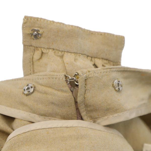 Emporio Armani エンポリオアルマーニ イタリア戦 リネンブレンド ロングパンツ 42 ベージュ系 レディース