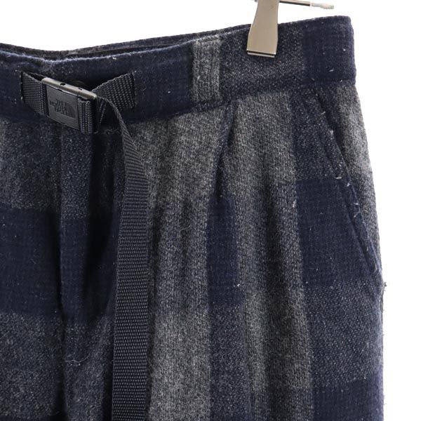 THE NORTH FACE ノースフェイス NT5867N ウールブレンド チェック アウトドアパンツ WM グレー系 レディース