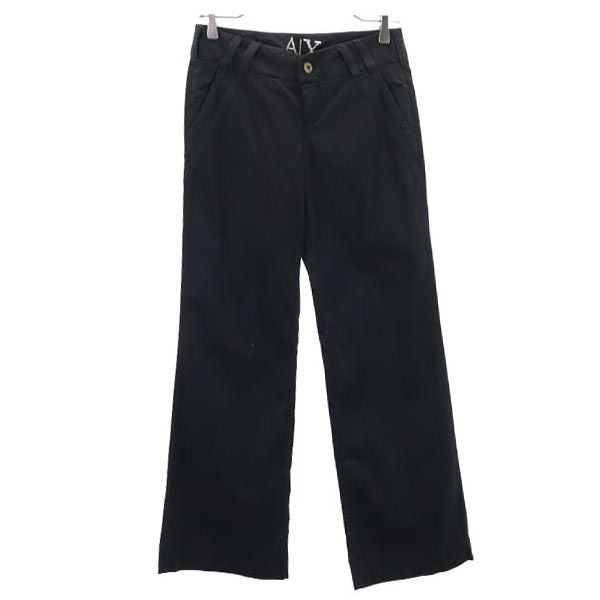 ARMANI EXCHANGE アルマーニエクスチェンジ 90s オールド ストレッチパンツ 0 ブラック レディース