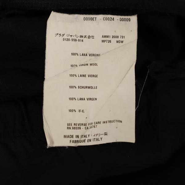 MIUMIU ミュウミュウ イタリア製 ウールパンツ 40 ブラック レディース