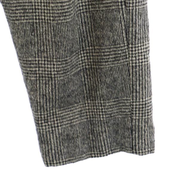 DIGAWEL ディガウェル ウールブレンド グレンチェック クロップドパンツ グレー系 メンズ