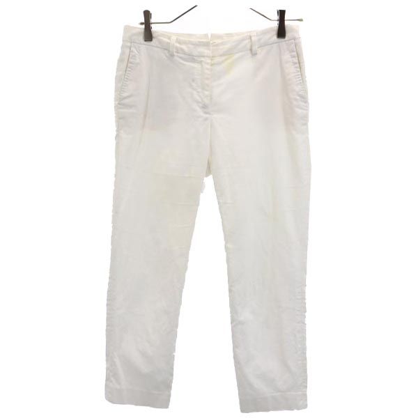 INCOTEX インコテックス クロップドパンツ 40 ホワイト系 レディース