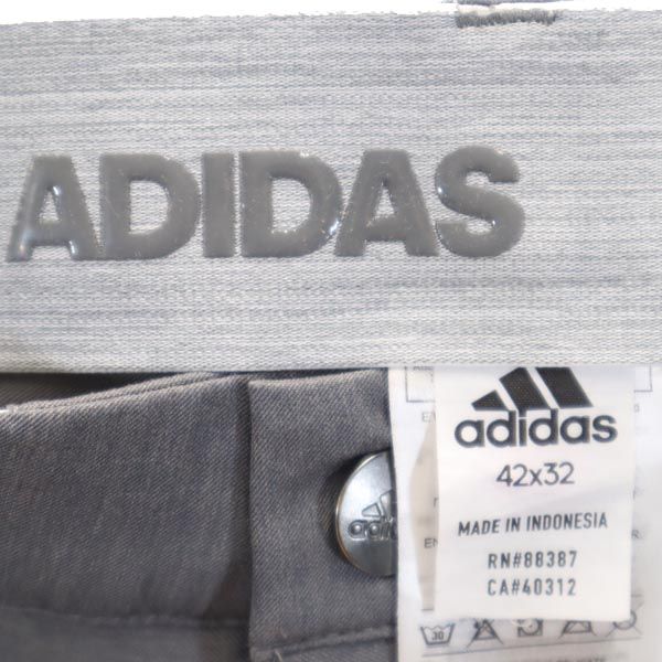 adidas アディダス トレーニング ロングパンツ w42 グレー系 スポーツ メンズ