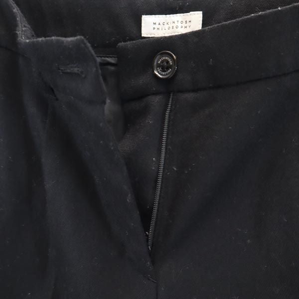 MACKINTOSH PHILOSOPHY マッキントッシュフィロソフィー ウールブレンド ロングパンツ 36 ブラック系 レディース
