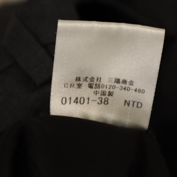 BURBERRY BLACK LABEL バーバリーブラックレーベル 三陽商会 ウールブレンド スラックスパンツ 79 グレー系 メンズ