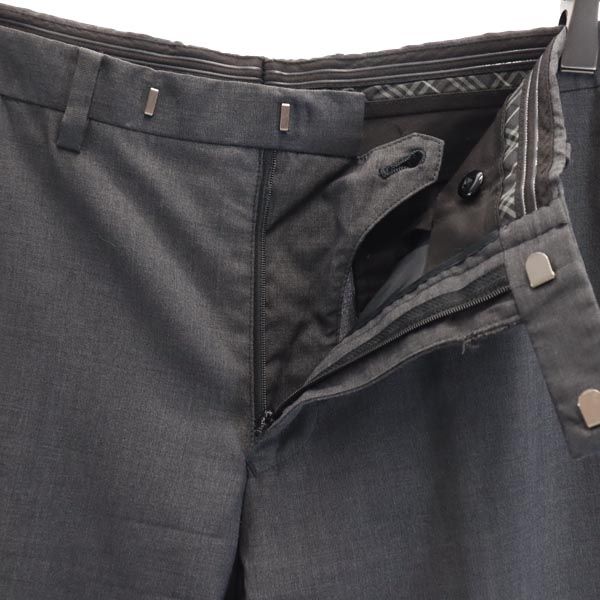 BURBERRY BLACK LABEL バーバリーブラックレーベル 三陽商会 ウールブレンド スラックスパンツ 79 グレー系 メンズ