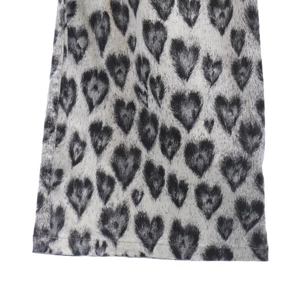 MOSCHINO JEANS モスキーノ ジーンズ 総柄 フレアパンツ グレー系 レディース