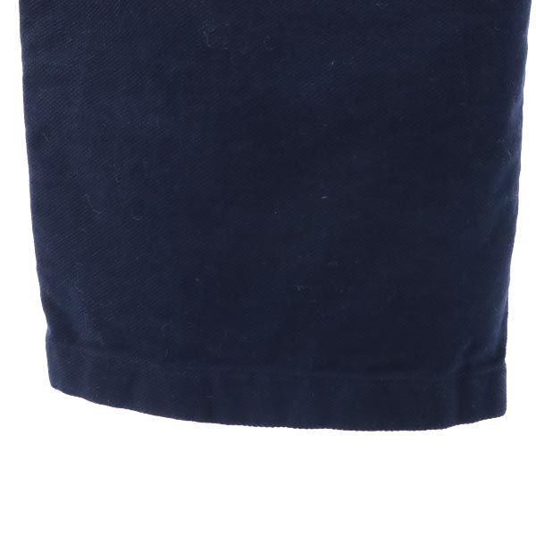 HUNTING WORLD ハンティングワールド イタリア製 ワイドパンツ 40 ネイビー ウエストゴム レディース