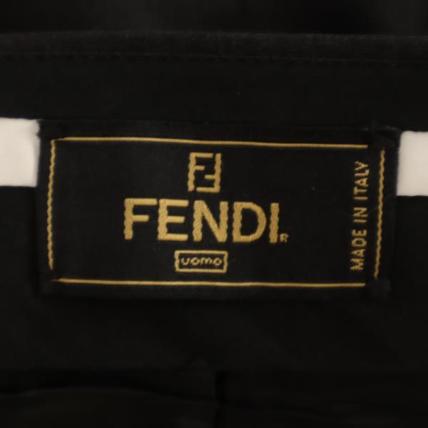 フェンディ イタリア製 ウール スラックスパンツ グレー FENDI メンズ