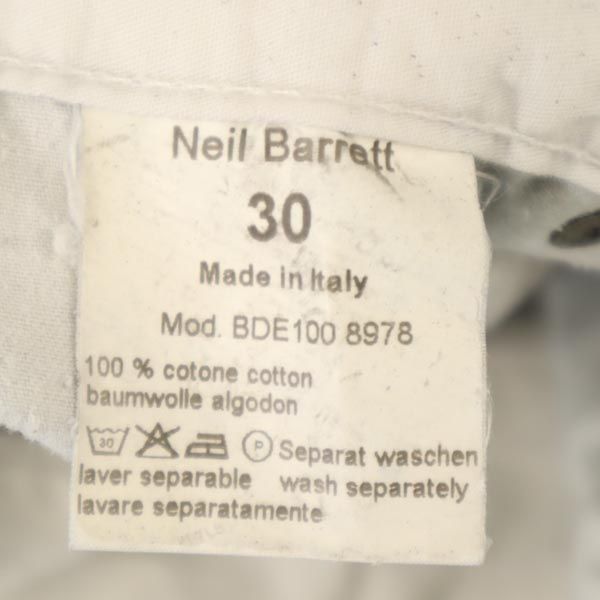 NEIL BARRETT ニールバレット イタリア製 ロングパンツ 30 ブルー系 ボタンフライ メンズ