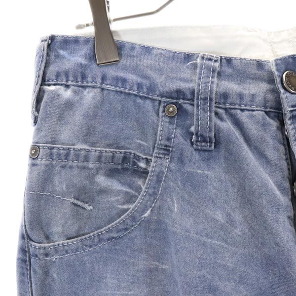 NEIL BARRETT ニールバレット イタリア製 ロングパンツ 30 ブルー系 ボタンフライ メンズ