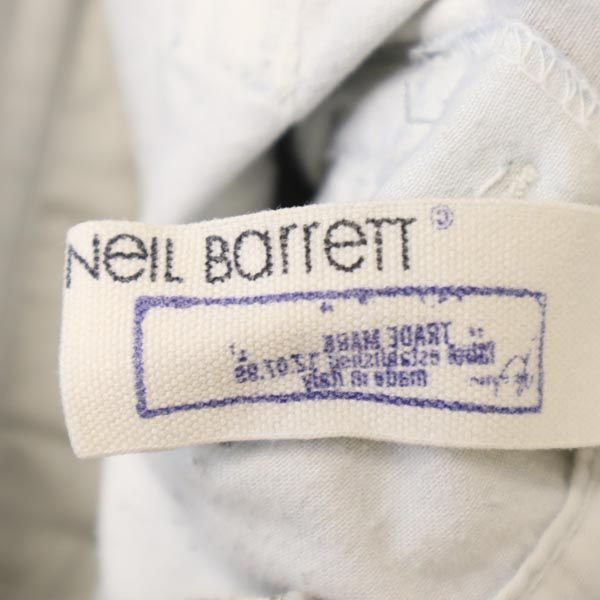 NEIL BARRETT ニールバレット イタリア製 ロングパンツ 30 ブルー系 ボタンフライ メンズ