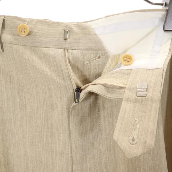 FENDI フェンディ イタリア製 ウール スラックスパンツ 50 ベージュ系 メンズ