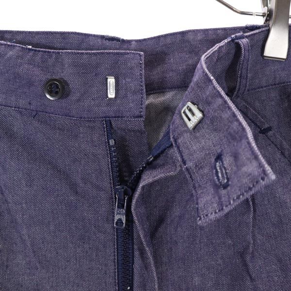 テーパード ロングパンツ ネイビー メンズ