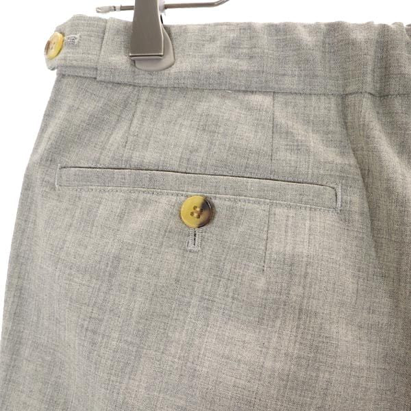 COMME des GARCONS コムデギャルソン 2001年 ローブドシャンブル スラックスパンツ M グレー センタープレス レディース