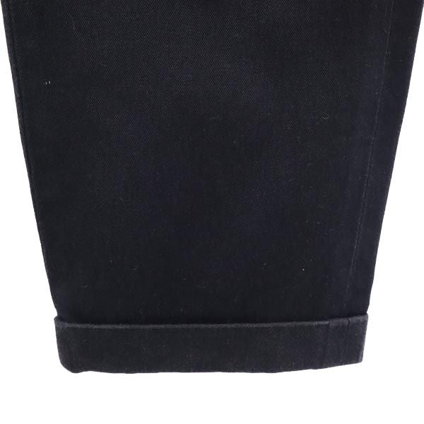 YAECA ヤエカ ロールアップ ロングパンツ w30 ブラック メンズ