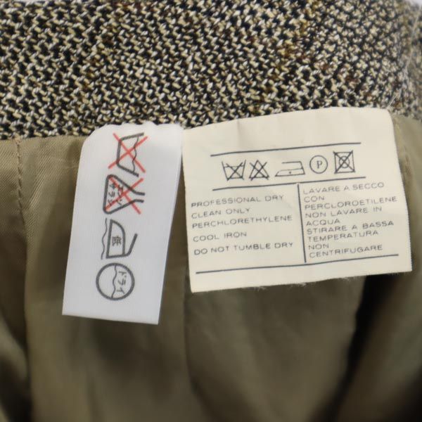 Salvatore Ferragamo サルヴァトーレフェラガモ ウールブレンド ワイドパンツ 38 ブラウン系 レディース