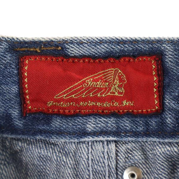 Indian インディアン ワイドデニムパンツ M メンズ