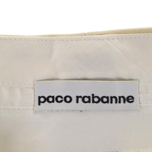 paco rabanne パコラバンヌ スラックスパンツ 36 ベージュ レディース