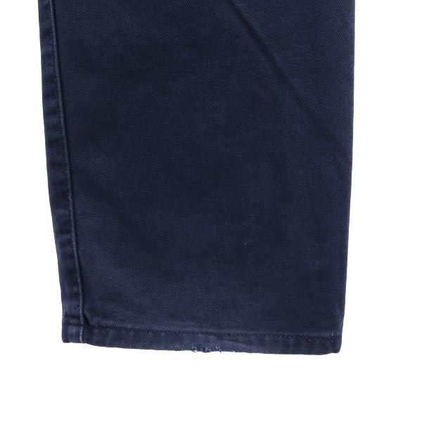 ARMANI JEANS アルマーニジーンズ イタリア製 ストレートデニムパンツ w30 ネイビー系 ボタンフライ ジーンズ メンズ