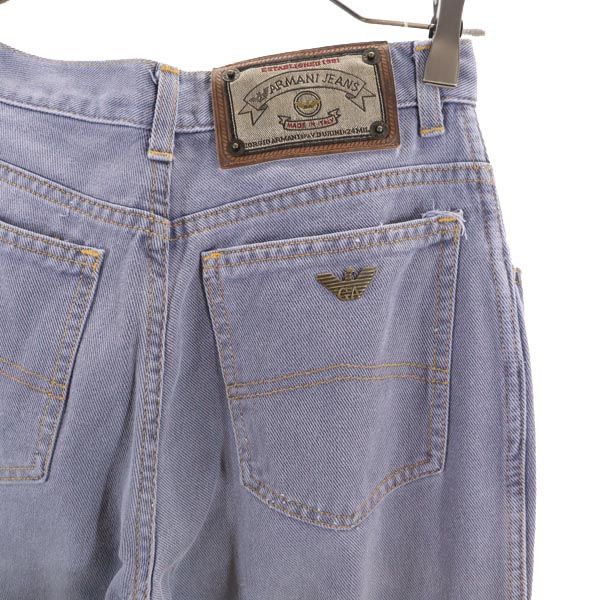 ARMANI JEANS アルマーニジーンズ イタリア製 ストレートデニムパンツ w28 ブルー系 ジーンズ レディース