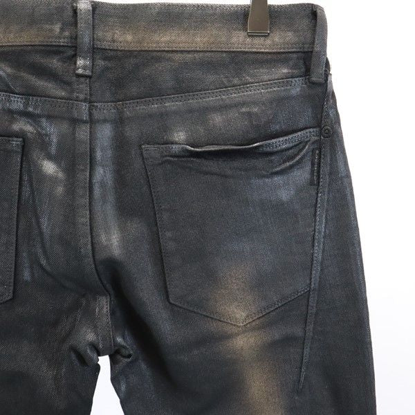 未使用 BLACKBARRETT ブラックバレット 日本製 三陽商会 ストレートデニムパンツ 2 ブラック系 ジーンズ メンズ