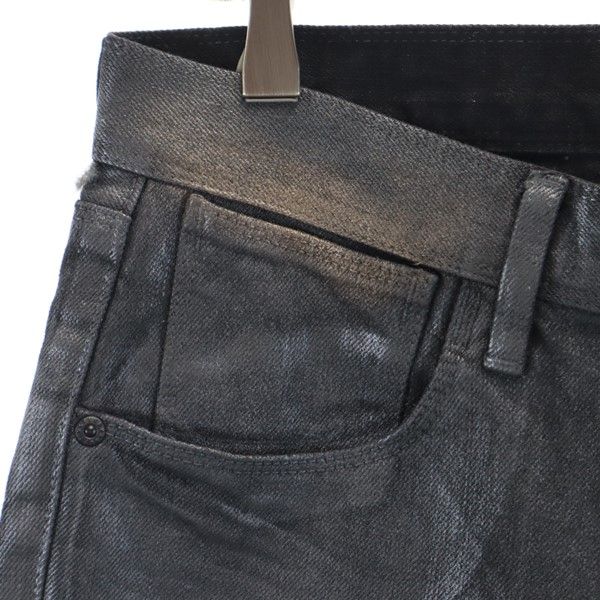 未使用 BLACKBARRETT ブラックバレット 日本製 三陽商会 ストレートデニムパンツ 2 ブラック系 ジーンズ メンズ