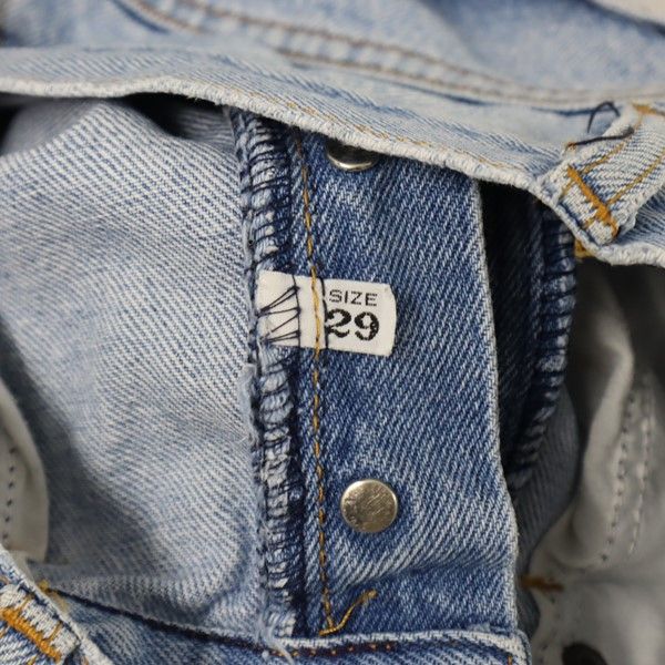 アルマーニジーンズ イタリア製 テーパードデニムパンツ w29 ARMANI JEANS ボタンフライ ジーンズ レディース