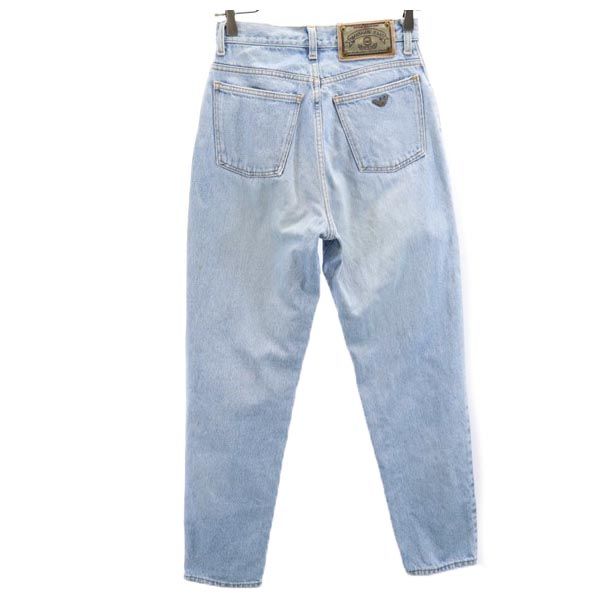 アルマーニジーンズ イタリア製 テーパードデニムパンツ w29 ARMANI JEANS ボタンフライ ジーンズ レディース