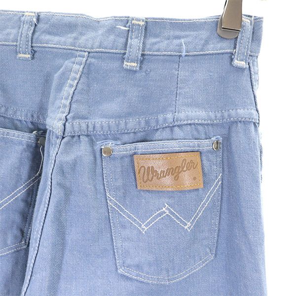 Wrangler ラングラー 70s ヴィンテージ USA製 ストレートデニムパンツ ブルー系 ジーパン レディース