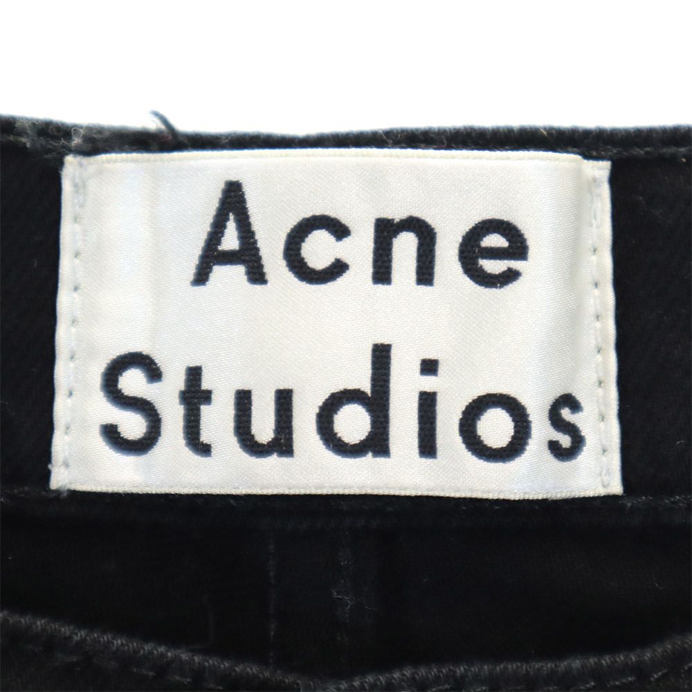 ACNE STUDIOS アクネストゥディオズ ロングパンツ W31 黒 ボタンフライ ストレッチ メンズ