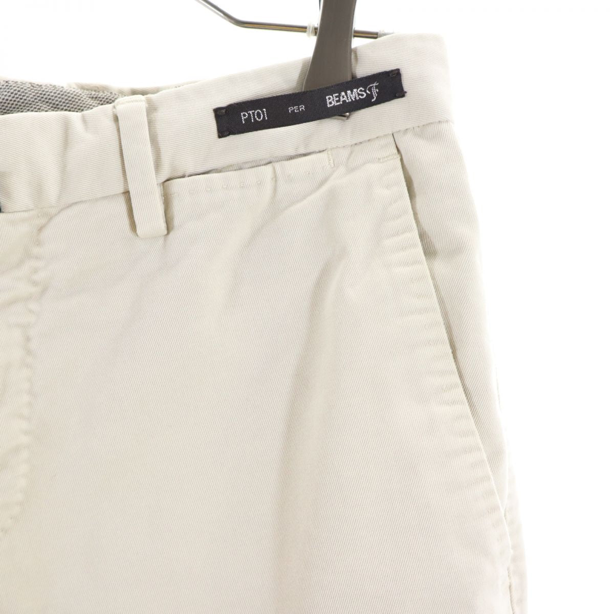 ピーティーゼロウーノ ビームスエフ チノパンツ 44 ベージュ PT01 BEAMS F メンズ