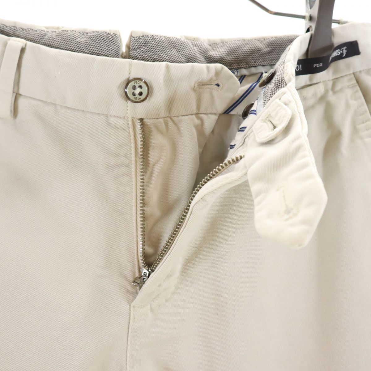 ピーティーゼロウーノ ビームスエフ チノパンツ 44 ベージュ PT01 BEAMS F メンズ