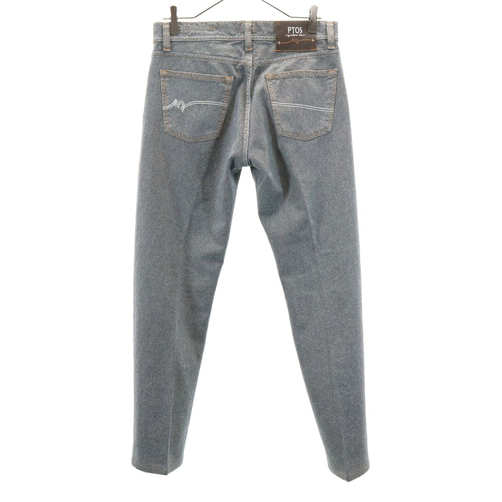 PT05 ピーティーゼロチンクエ 総柄 ロングパンツ w30 ブラック系 ボタンフライ メンズ