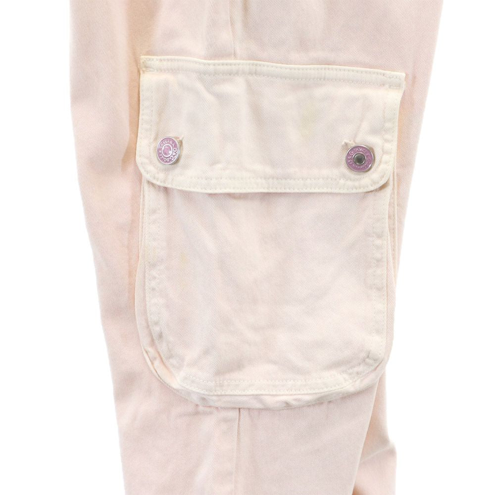 DOLCE&GABBANA ドルチェアンドガッバーナ イタリア製 ブーツカット カーゴパンツ W27 ピンク系 ストレッチ レディース