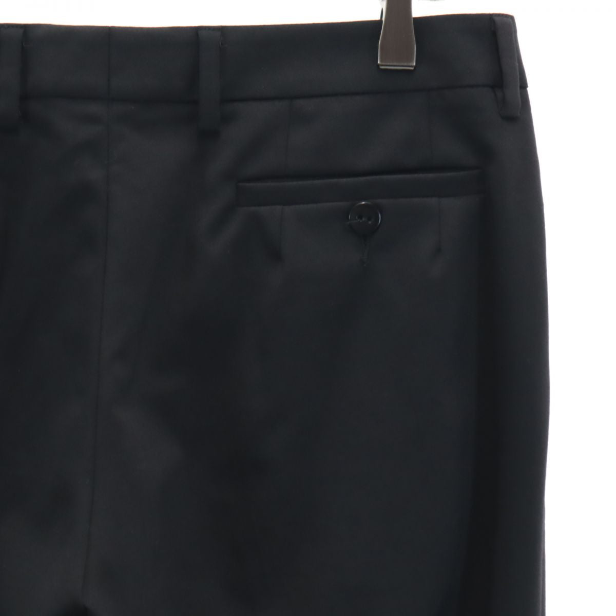 INCOTEX インコテックス ウールブレンド スラックスパンツ 46 黒 レディース