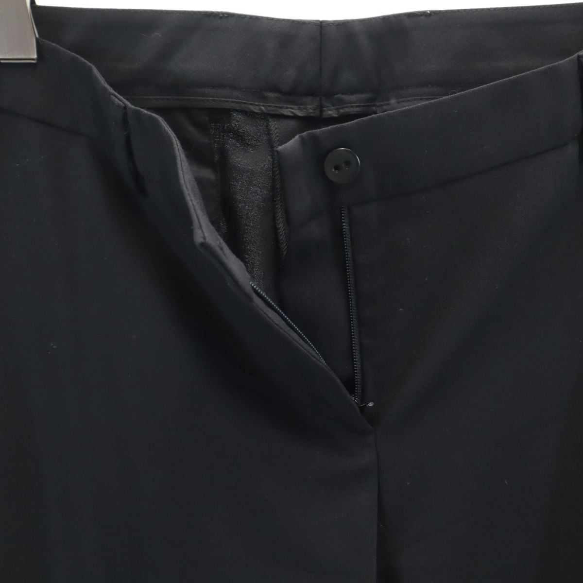 INCOTEX インコテックス ウールブレンド スラックスパンツ 46 黒 レディース