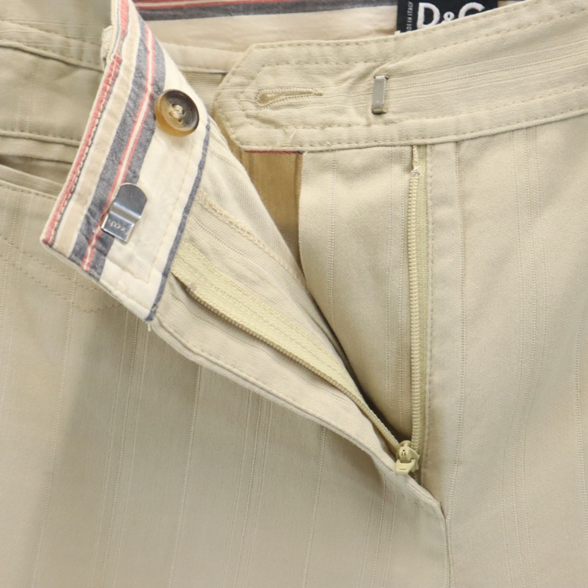 DOLCE&GABBANA ドルチェアンドガッバーナ イタリア製 ブーツカットパンツ W26 ベージュ系 ロング レディース